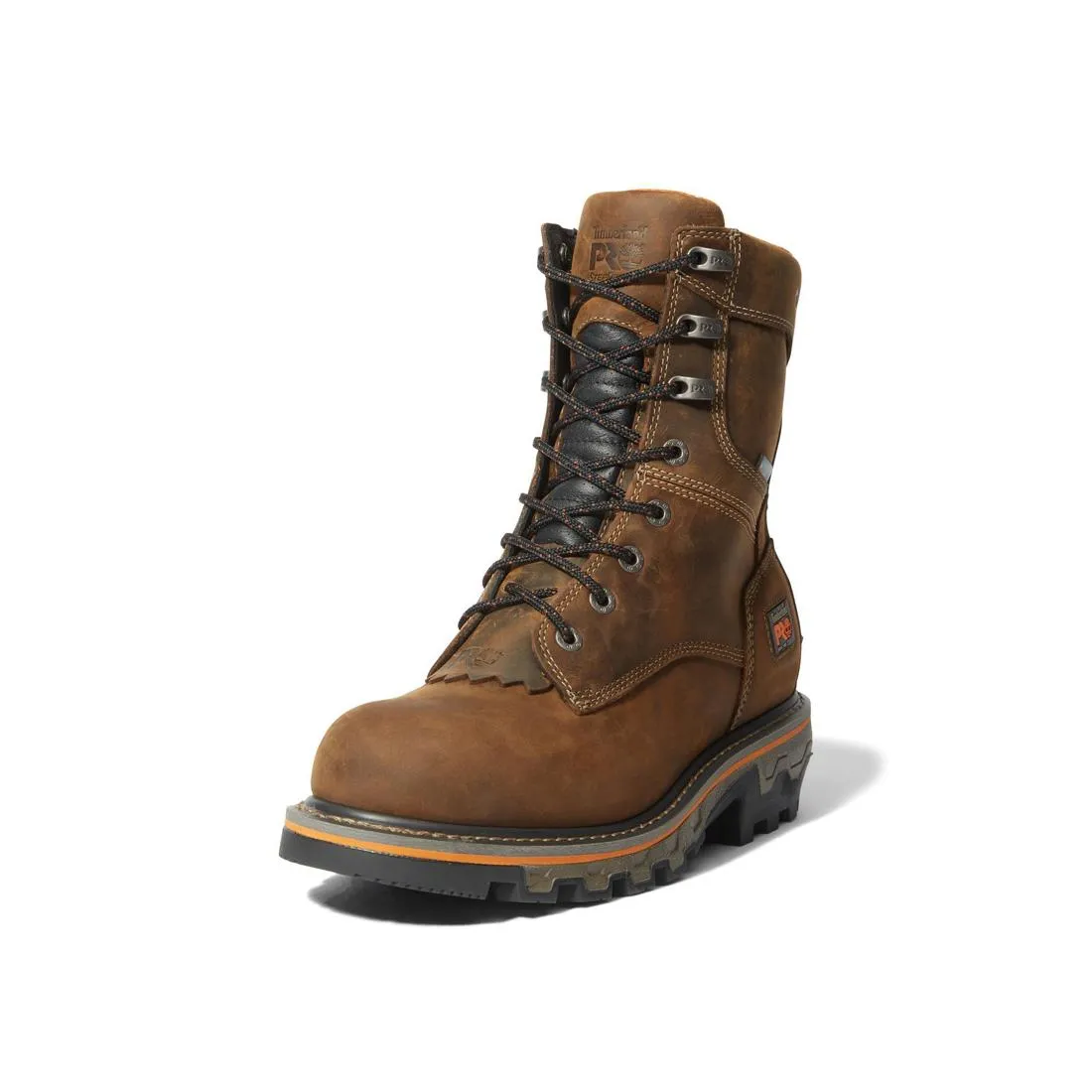 Boondock HD 8 Zoll Weichspitzen Wasserdichte Holzfällerstiefel Braun