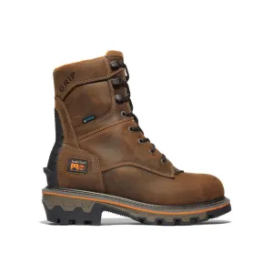 Boondock HD 8 Zoll Weichspitzen Wasserdichte Holzfällerstiefel Braun