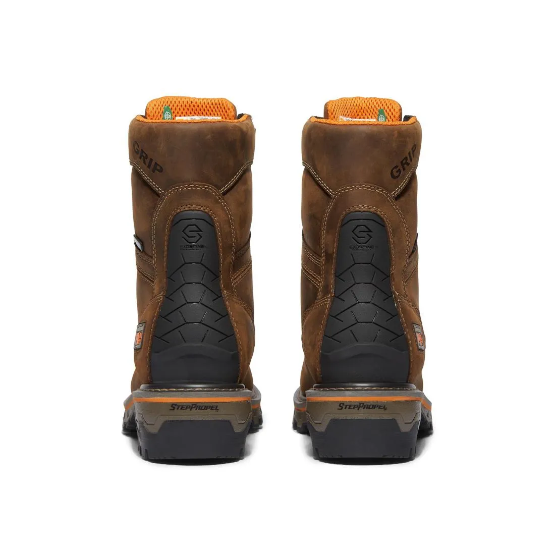 Boondock HD 8 Zoll Weichspitzen Wasserdichte Holzfällerstiefel Braun