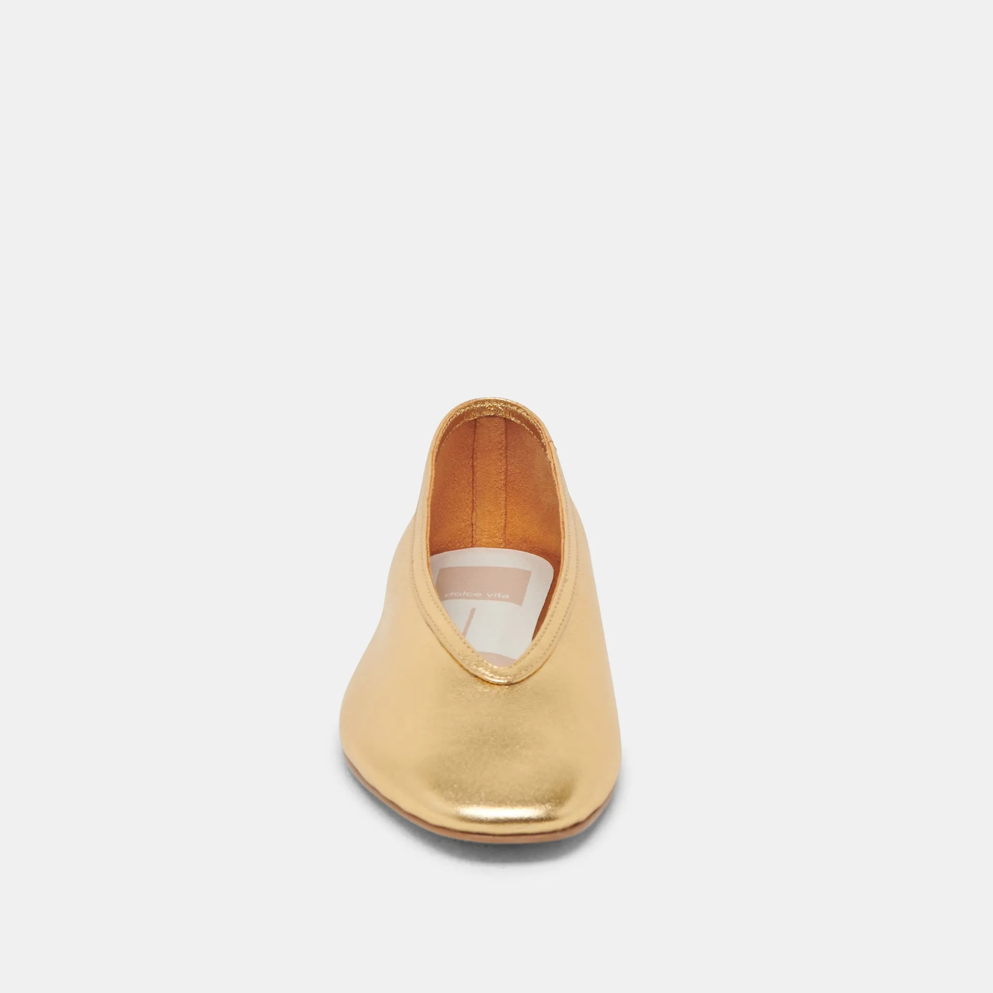 BRAIDY BALLETFLATS GOLD METALLISCHES LEDER