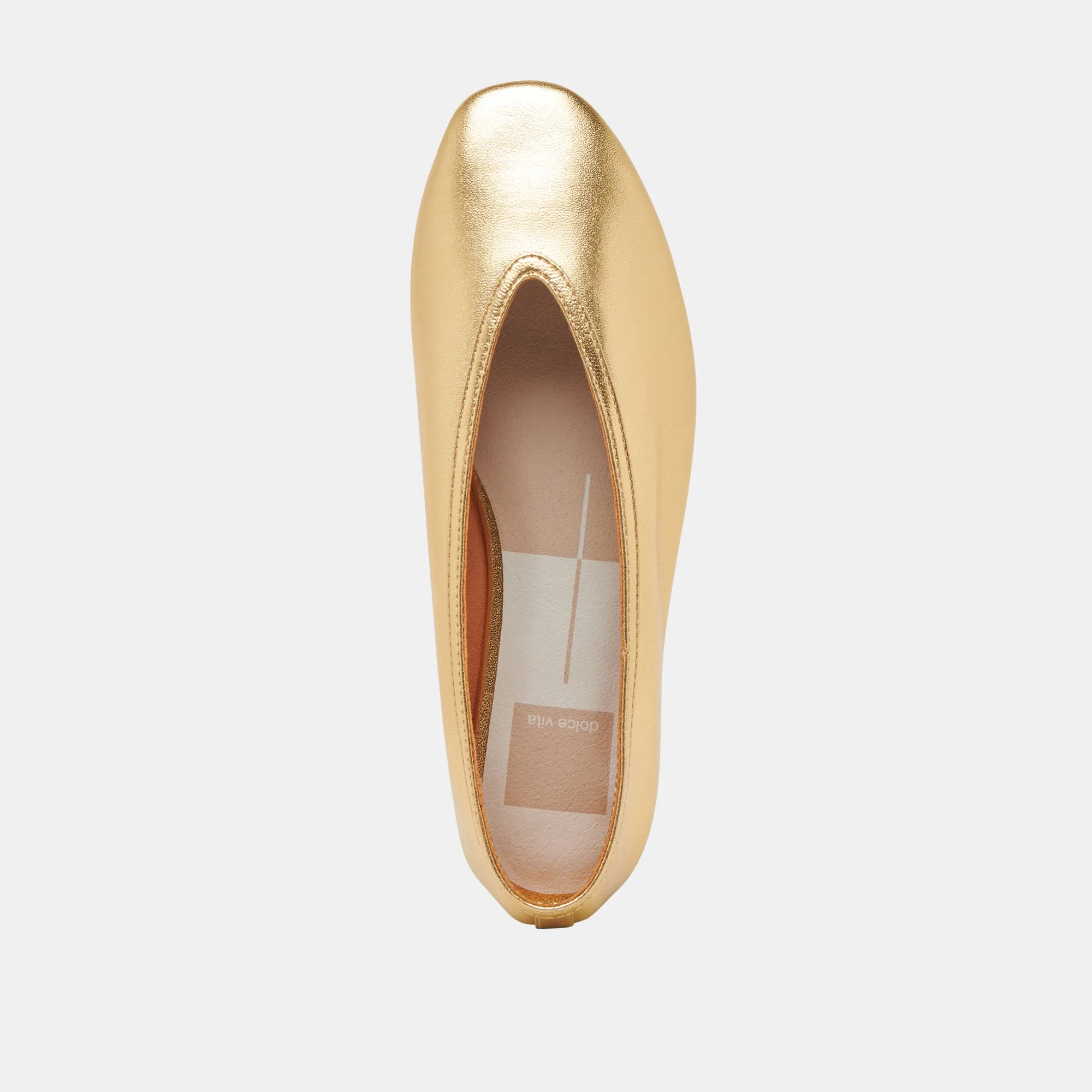 BRAIDY BALLETFLATS GOLD METALLISCHES LEDER