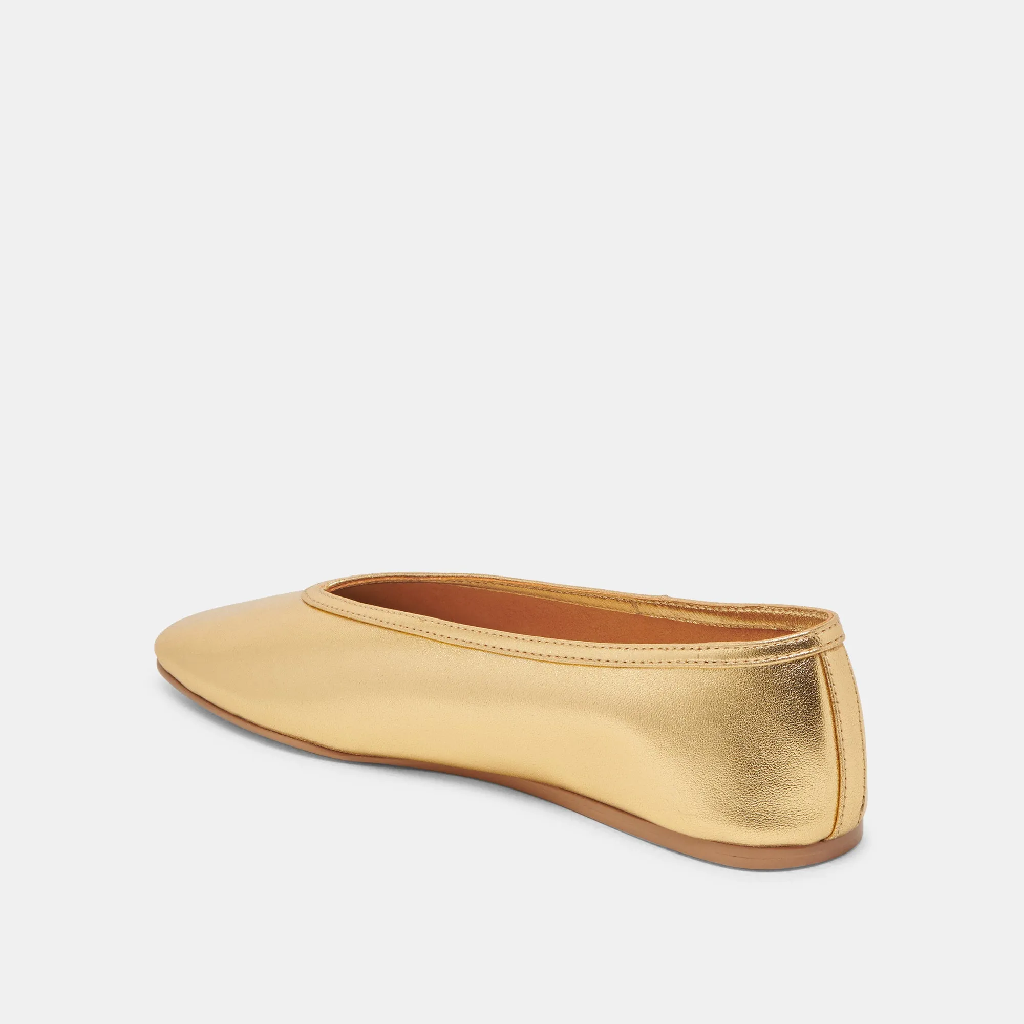 BRAIDY BALLETFLATS GOLD METALLISCHES LEDER