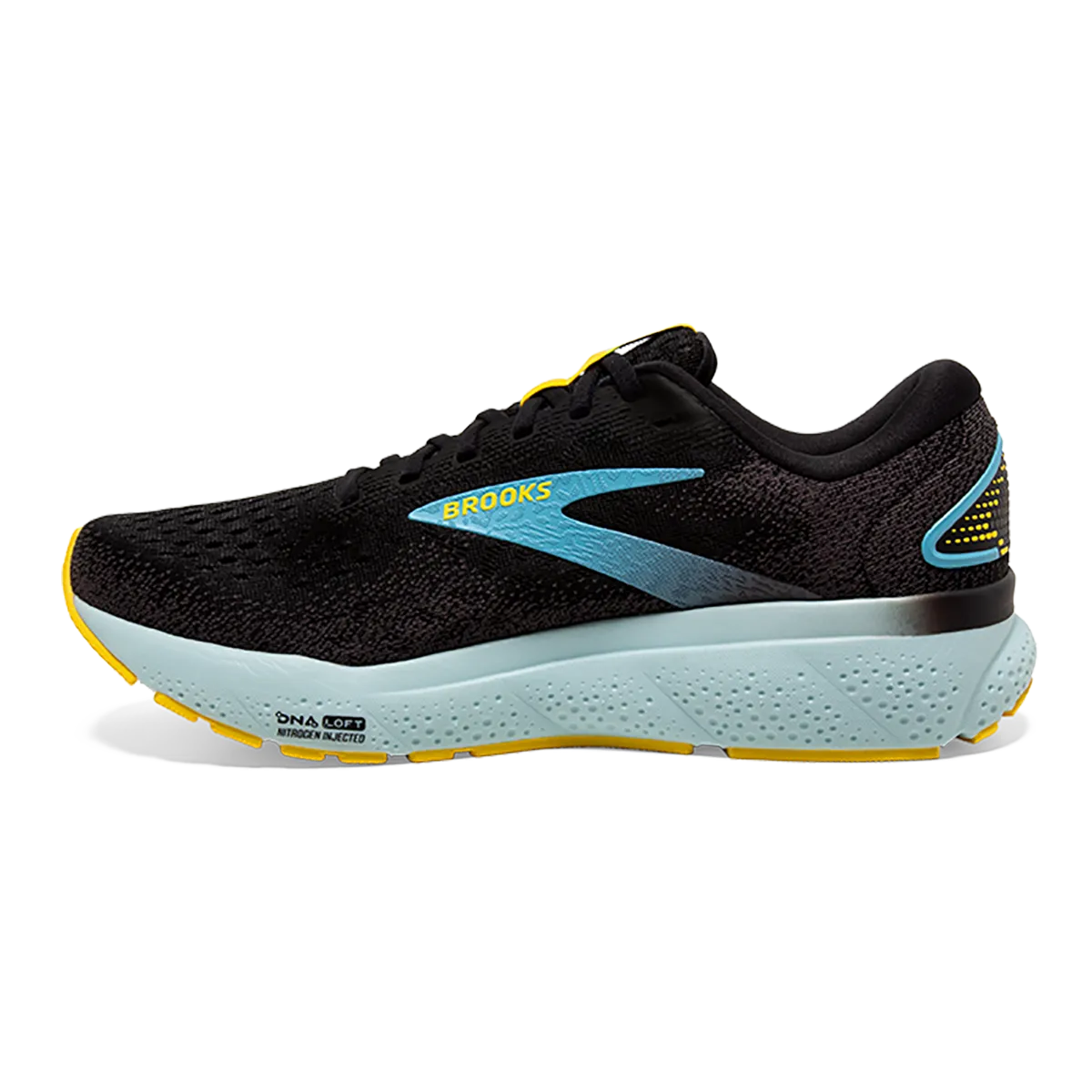Brooks Ghost 16 - Schwarz - Geschmiedetes Eisen - Blau