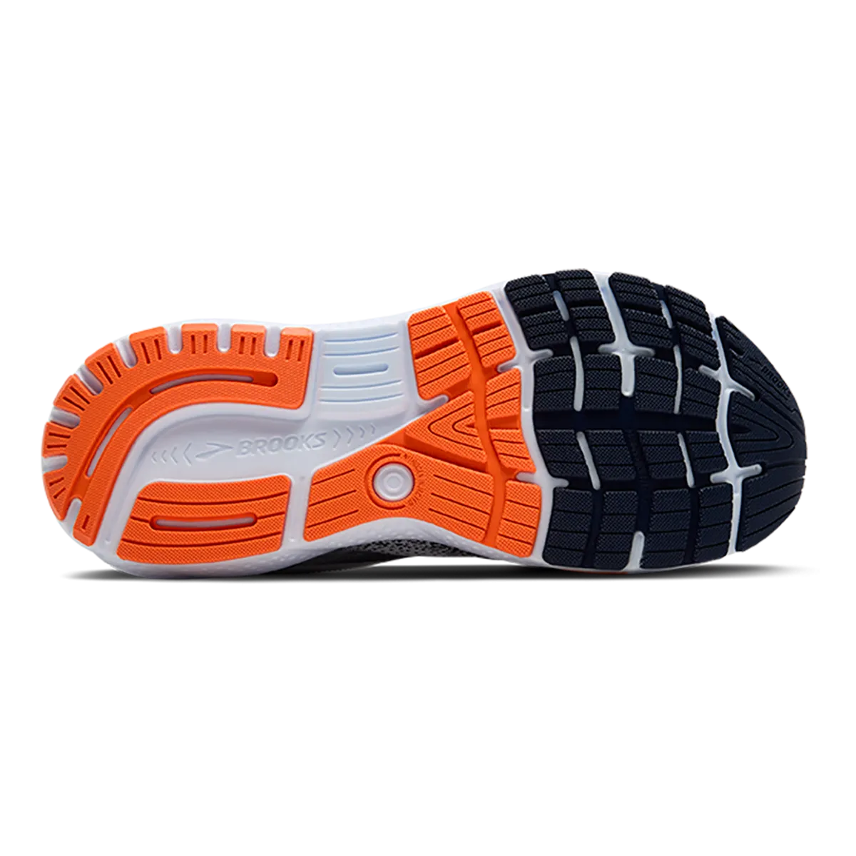 Brooks Ghost 16 - Weiß - Peacoat - Orange