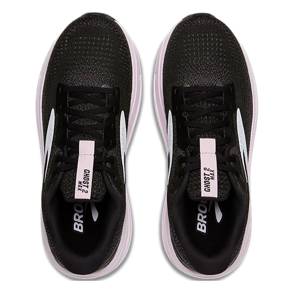 Brooks Ghost Max 2 - Schwarz - Weiß - Orchideen-Eis