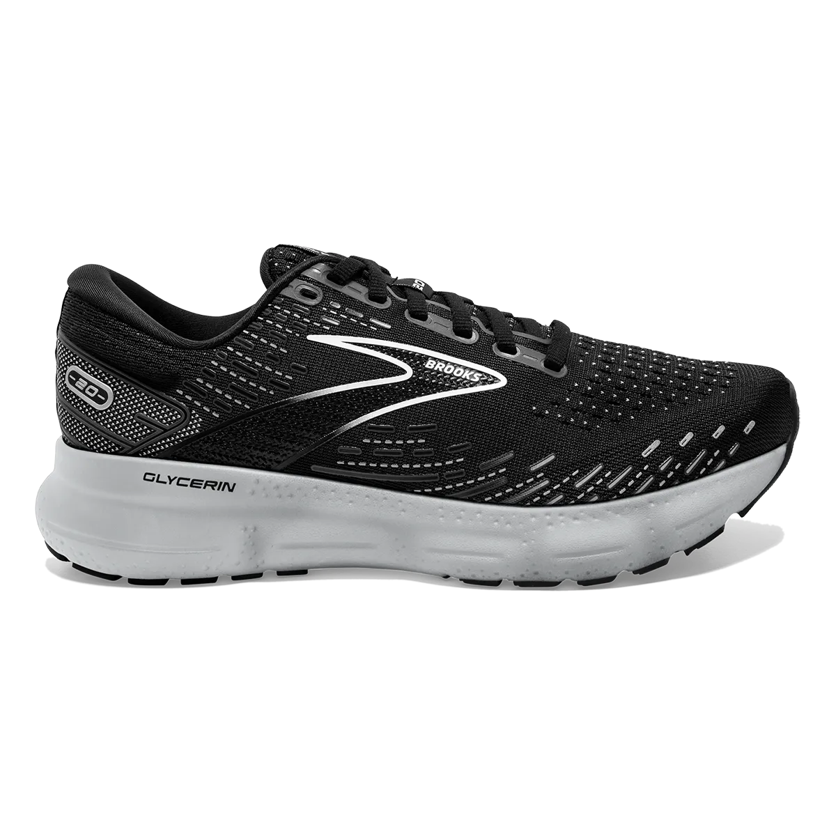 Brooks Glycerin 20 - Schwarz - Weiß - Legierung