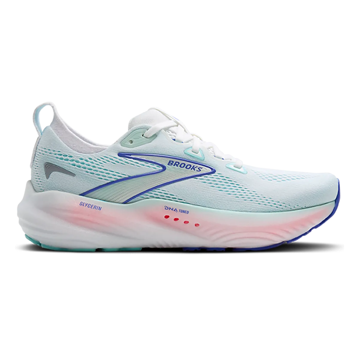 Brooks Glycerin 22 Weiß - Napfschnecke - Amparo Blau