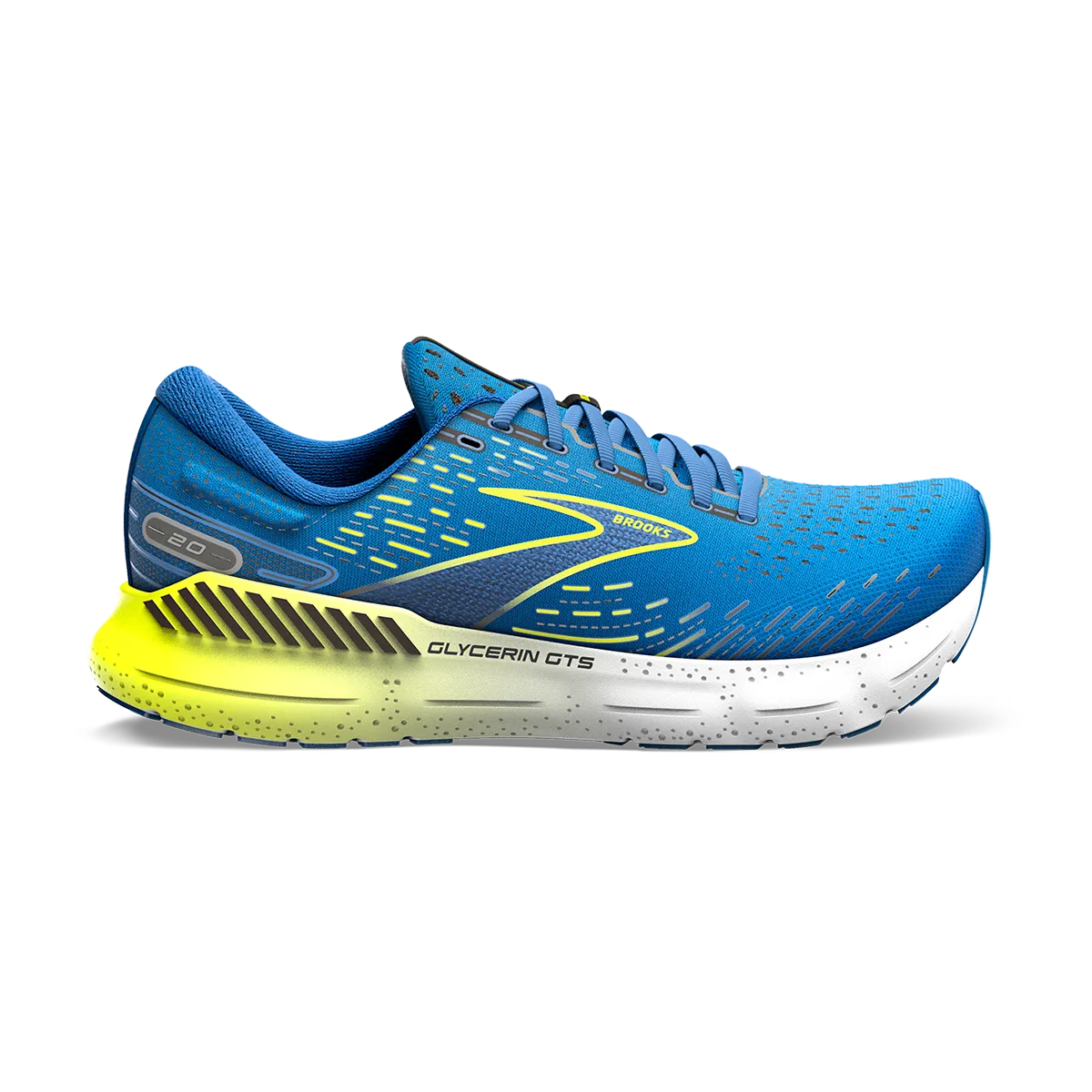 Brooks Glycerin GTS 20 - Blau - Nachtleben - Weiß