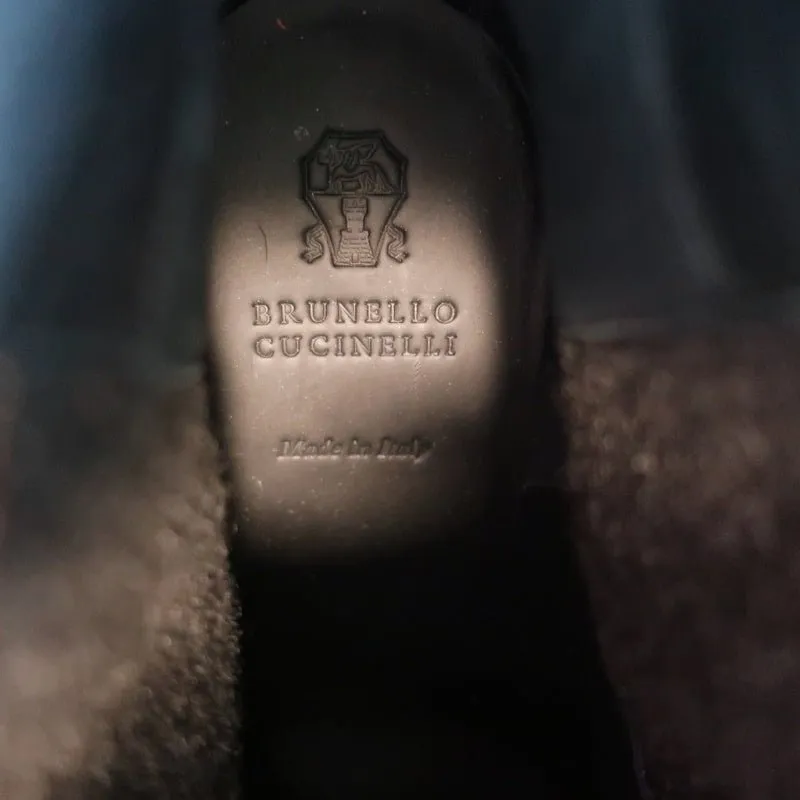 Brunello Cucinelli Sock-Gore Stiefeletten Türkis Schlangenleder Größe 41 Blockabsatz