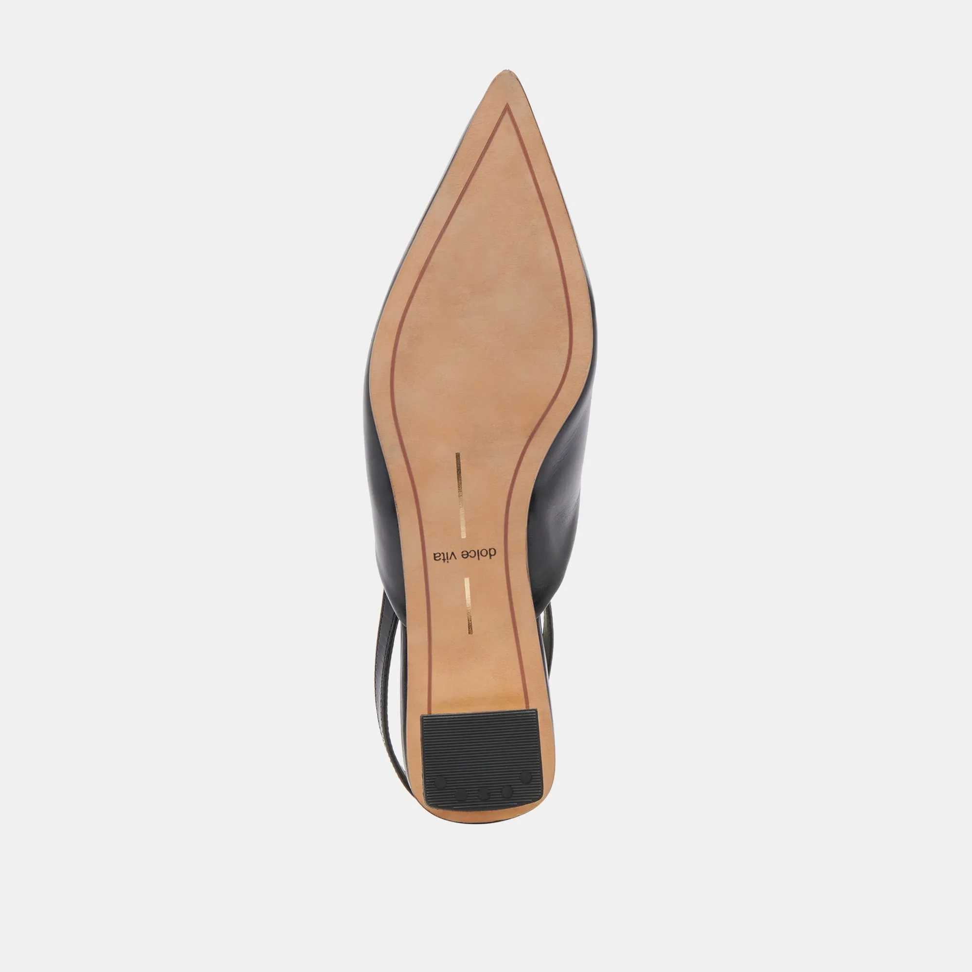 BYANCA FLATS SCHWARZES LEDER