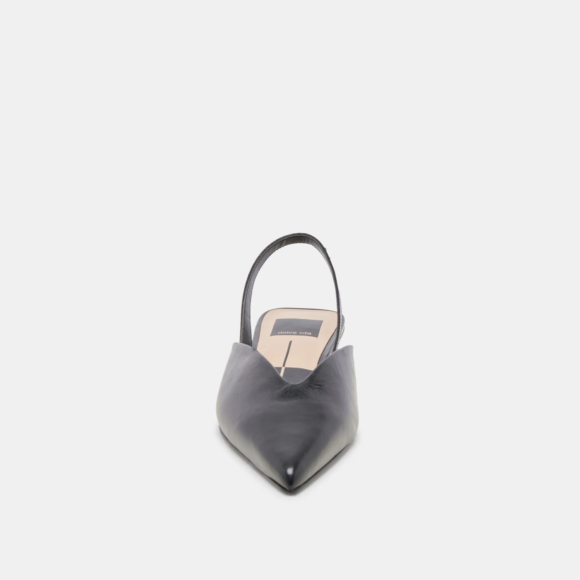 BYANCA FLATS SCHWARZES LEDER