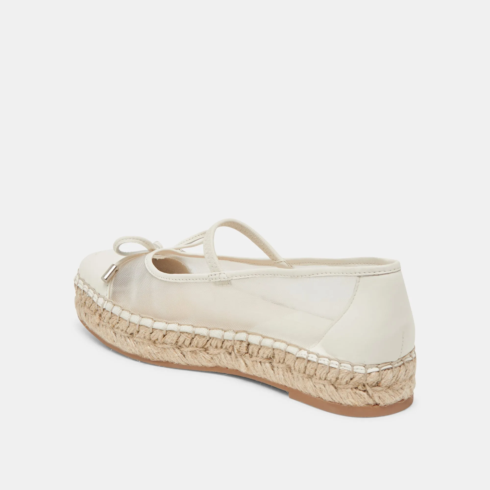 CAMBRE BALLETTFLATS WEIßES MESH