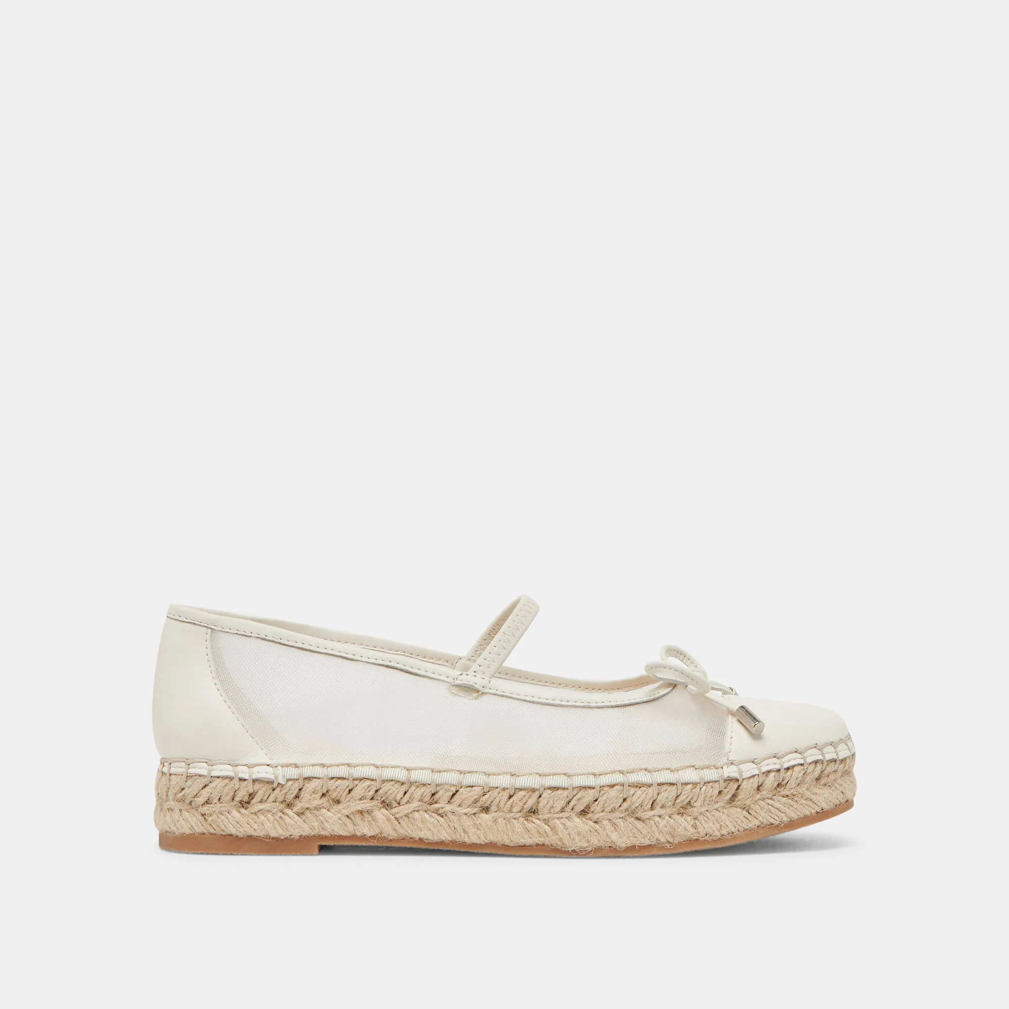 CAMBRE BALLETTFLATS WEIßES MESH