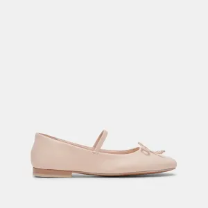 CARIN BALLETFLATS HELLROSA LEDER