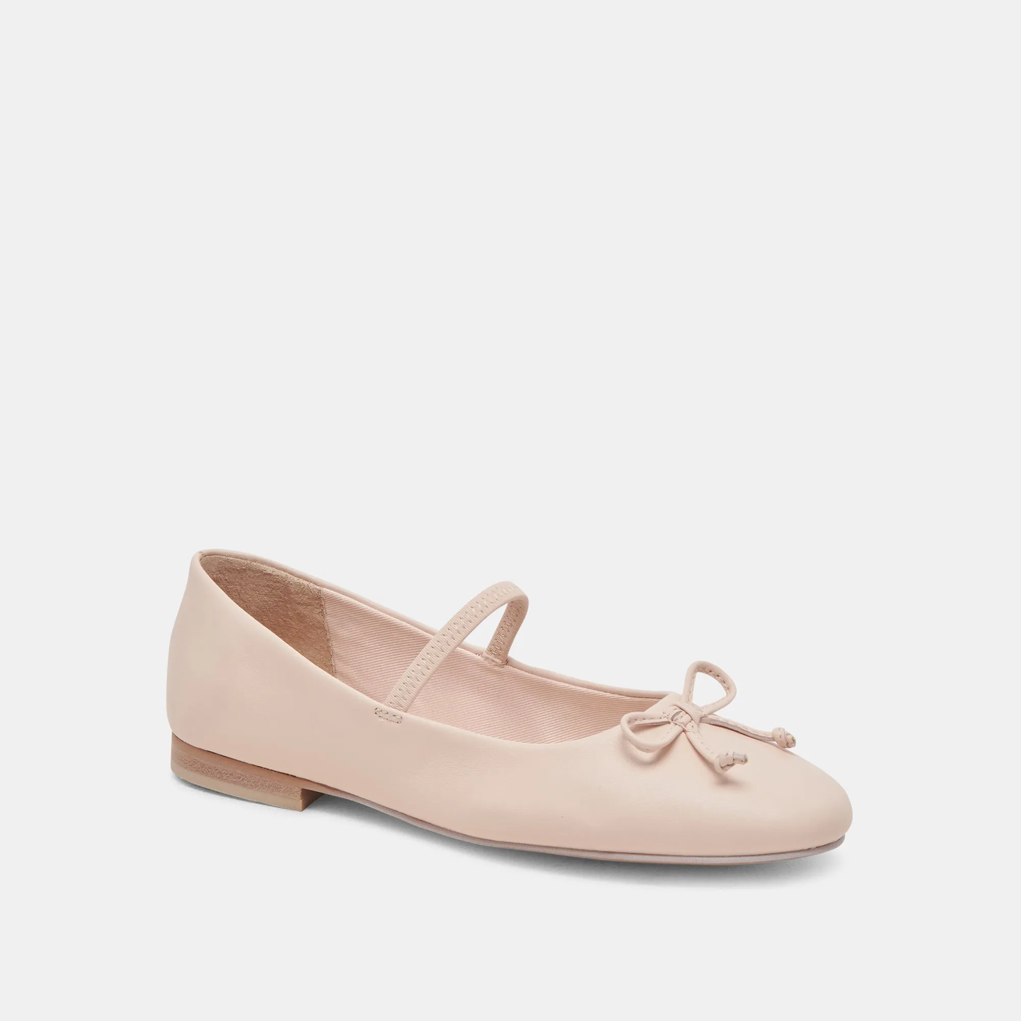 CARIN BALLETFLATS HELLROSA LEDER