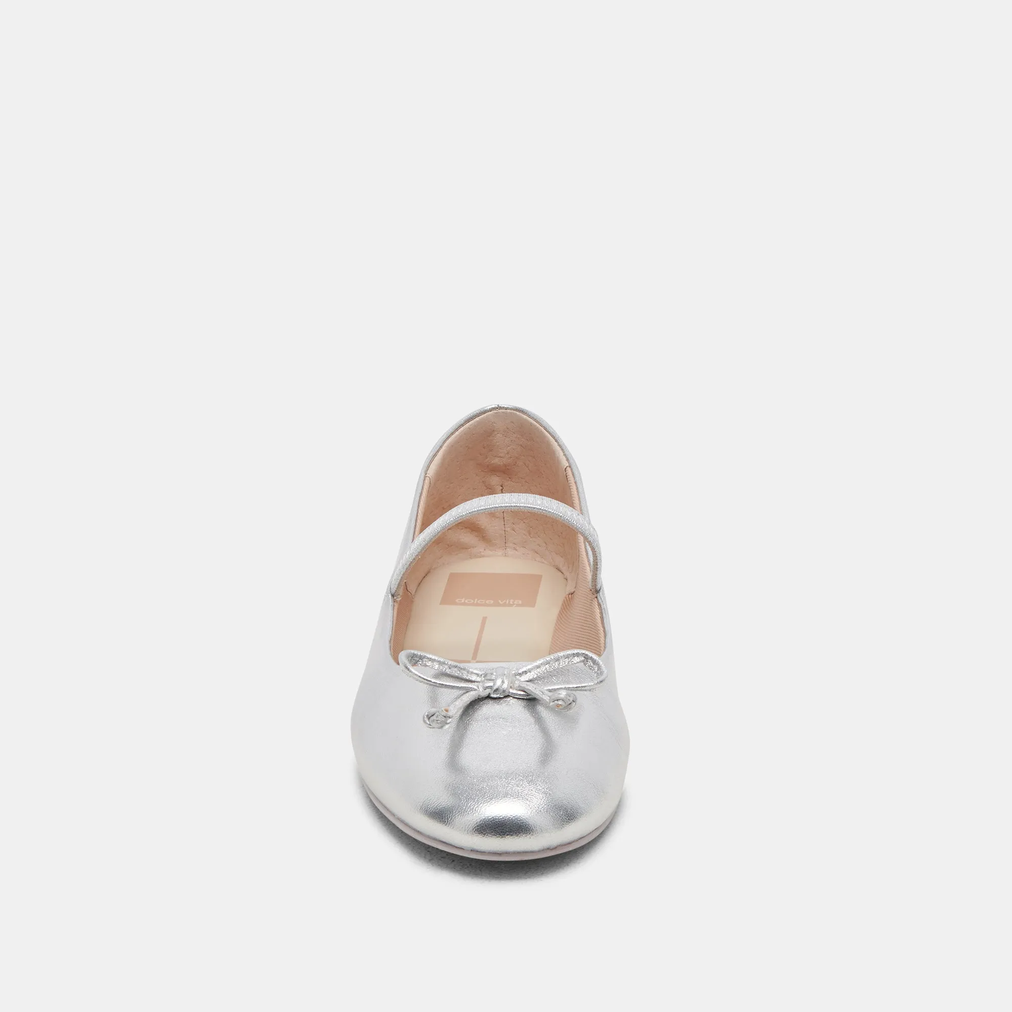 CARIN BALLETFLATS SILBER METALLIC LEDER