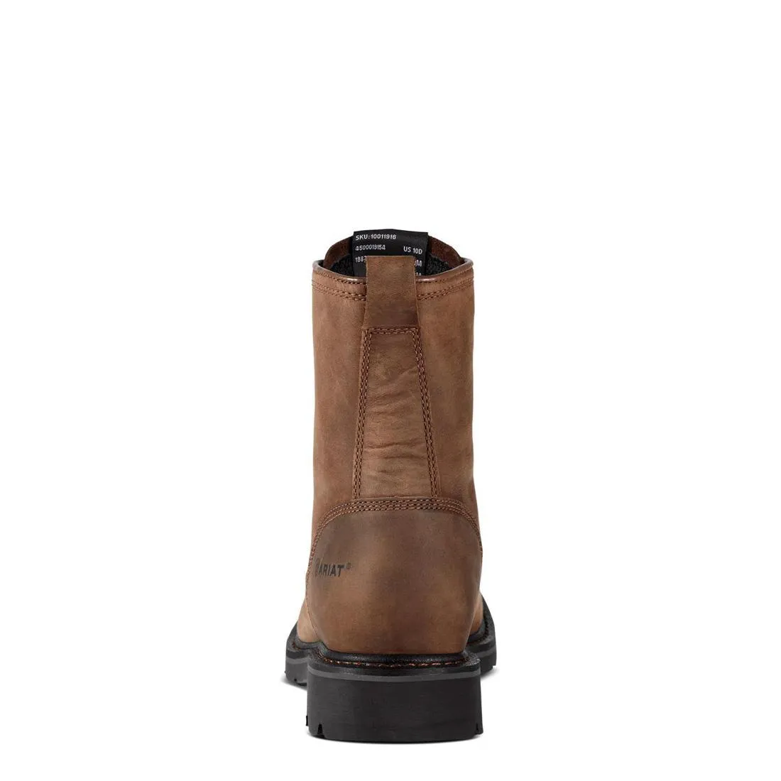Cascade 8 Zoll Stahlkappen-Breitquadratzehen-Arbeitsstiefel Alamo Braun