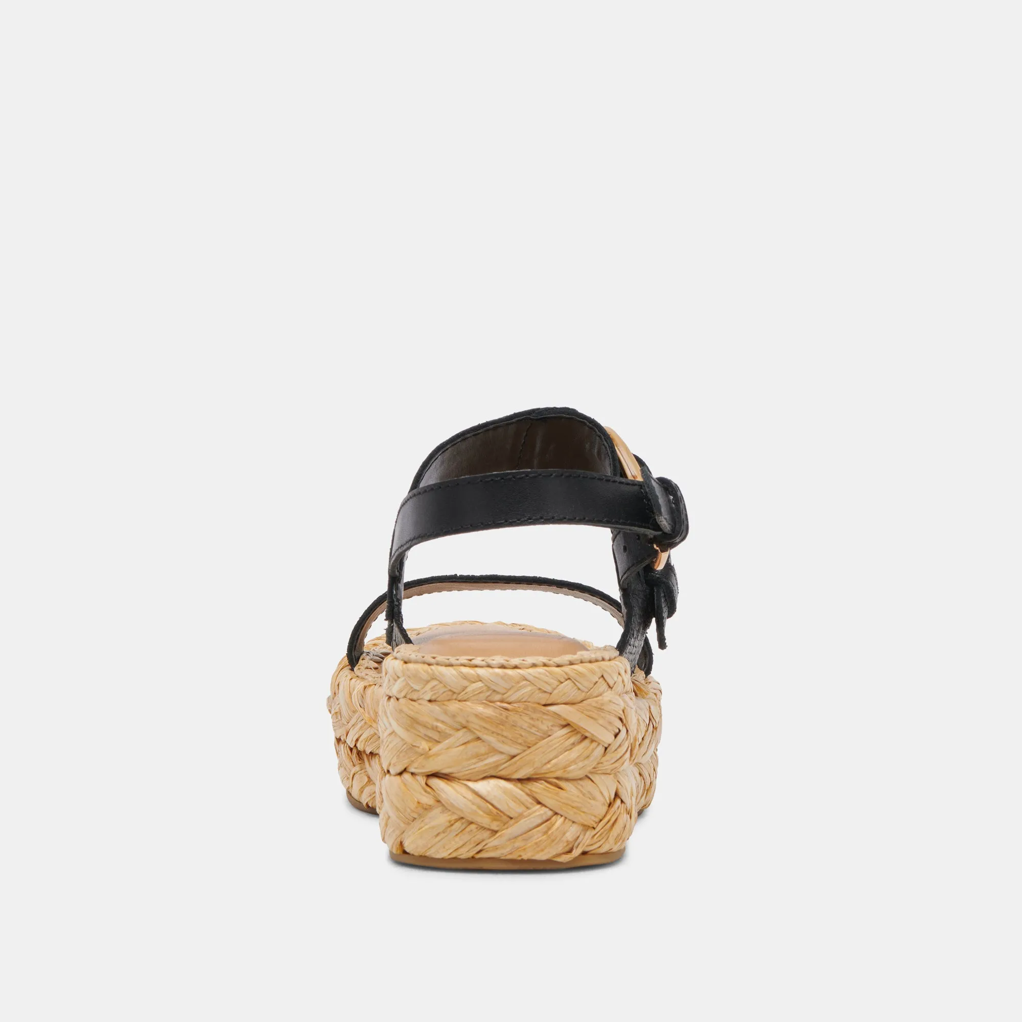 CHERA SANDALEN ONYX GEPRÄGTES LEDER