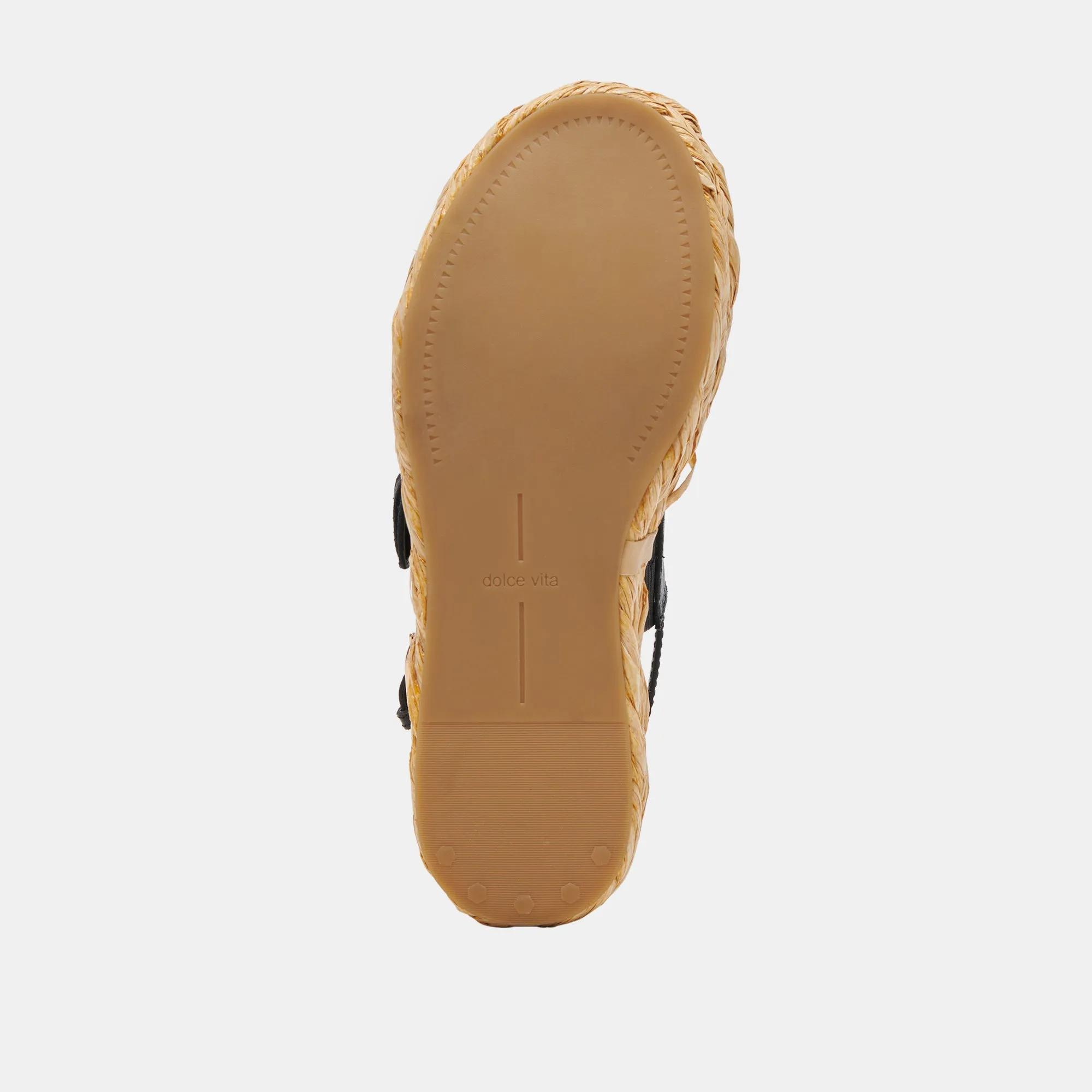 CHERA SANDALEN ONYX GEPRÄGTES LEDER