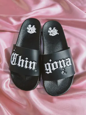 Chingona Slides - Schwarz