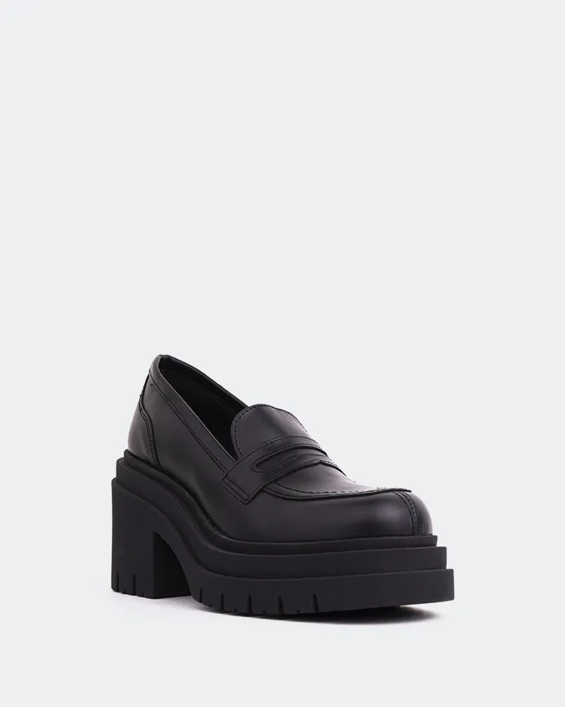 Chip Leder in Schwarz