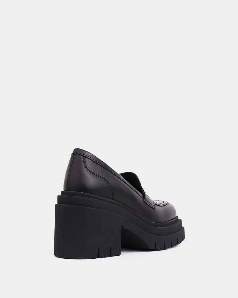 Chip Leder in Schwarz
