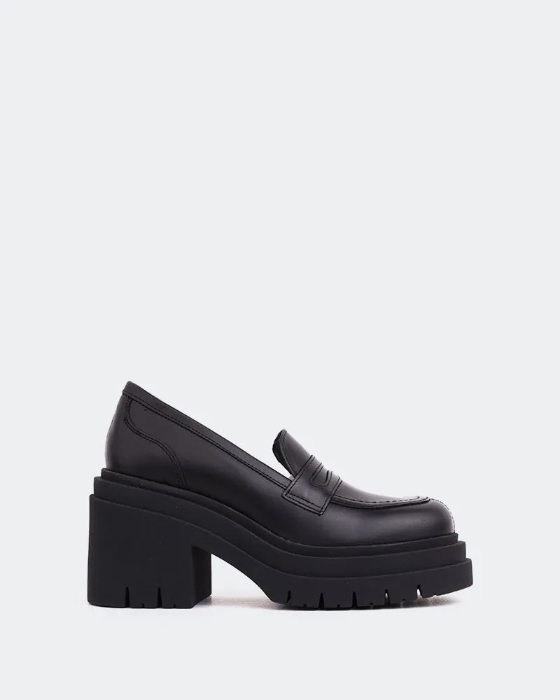 Chip Leder in Schwarz