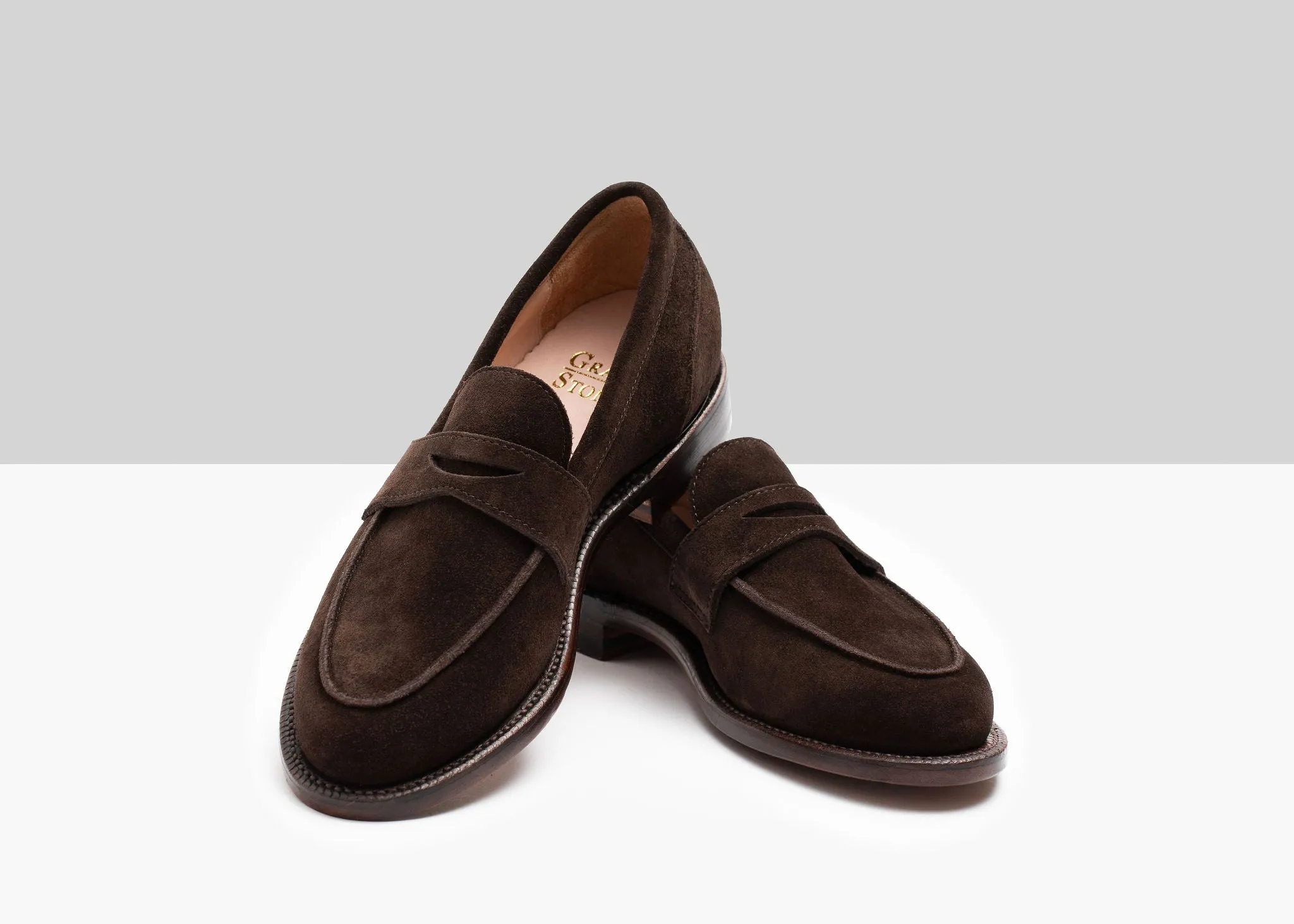 Clara Penny Loafer Espresso Wildleder