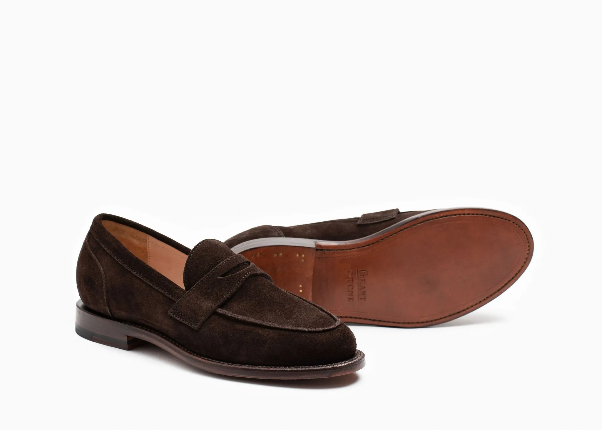 Clara Penny Loafer Espresso Wildleder