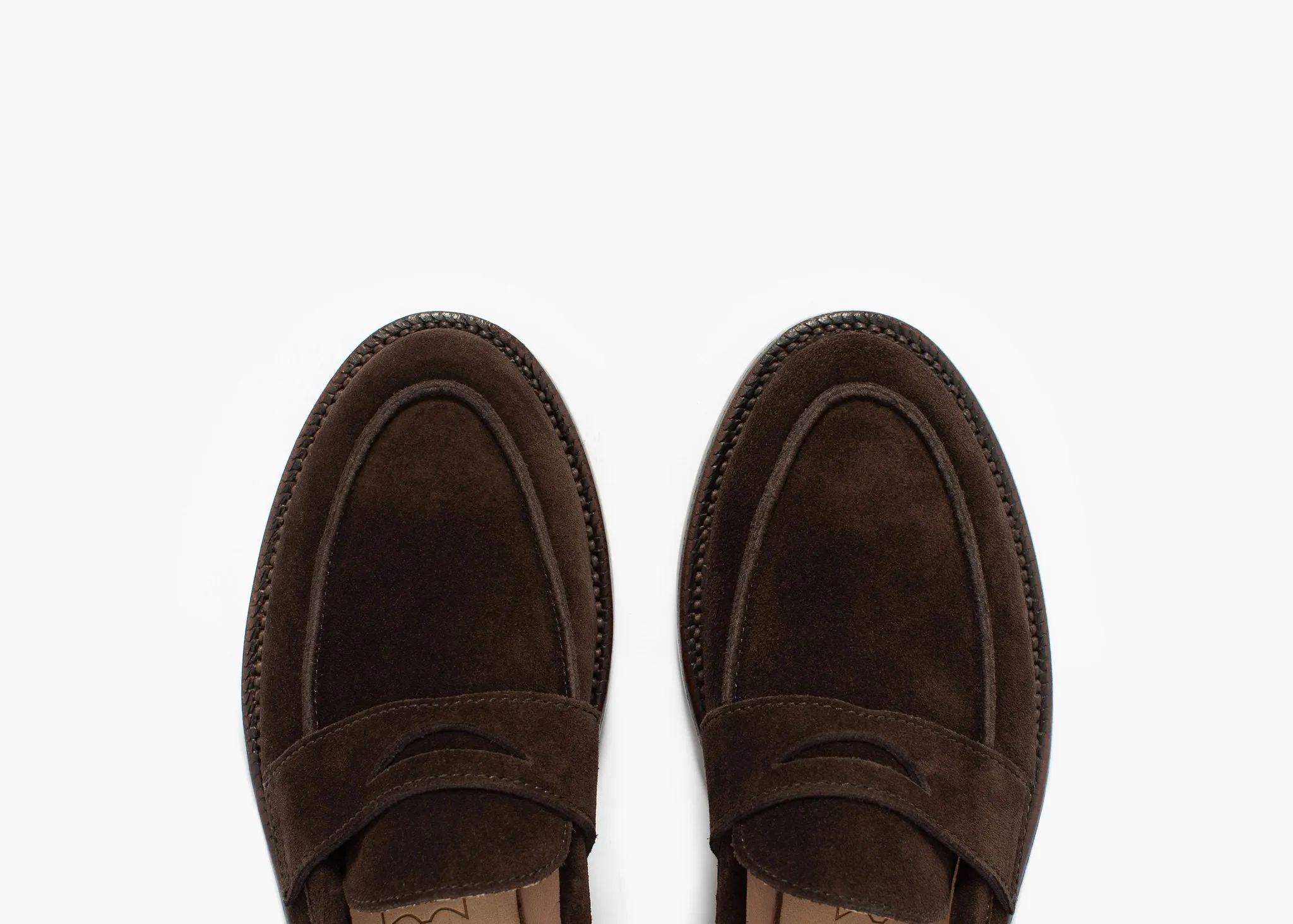 Clara Penny Loafer Espresso Wildleder