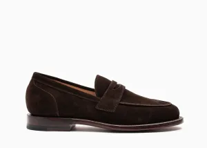 Clara Penny Loafer Espresso Wildleder