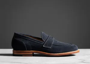 Clara Penny Loafer Mitternacht Wildleder