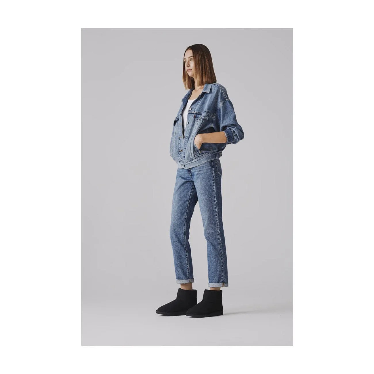 Klassische Crystal Unisex Vegane Kunstpelz gefütterte Stiefeletten | Mehrere Farben