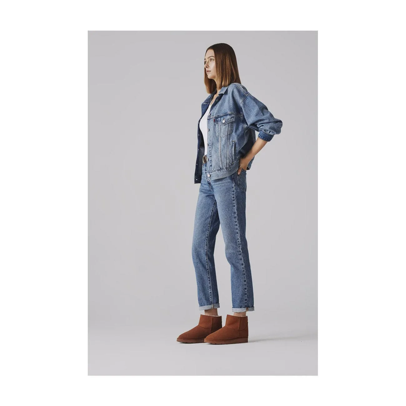 Klassische Crystal Unisex Vegane Kunstpelz gefütterte Stiefeletten | Mehrere Farben