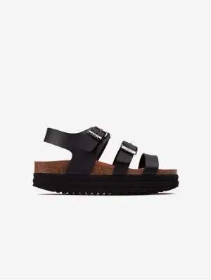 Clementine Damen-Sandalen mit veganem Fußbett | Schwarz