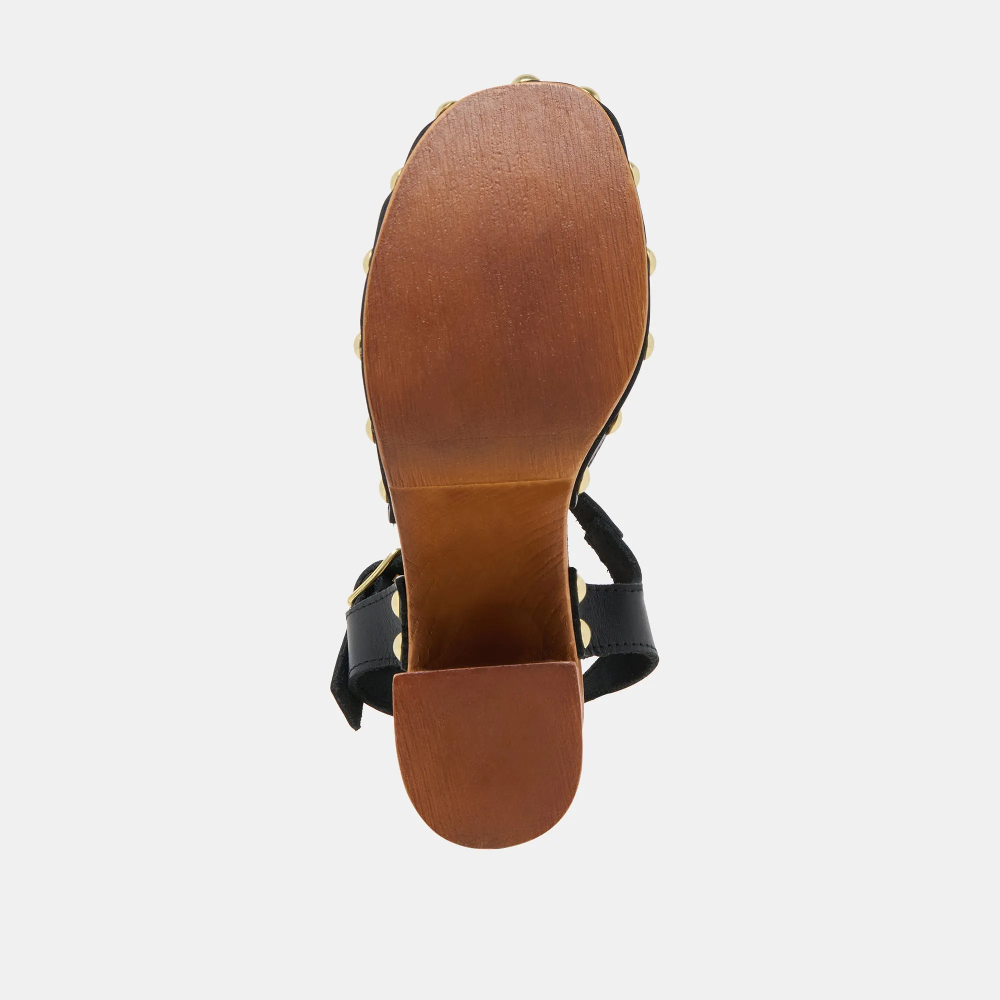 CLOVER ABSÄTZE SCHWARZES LEDER