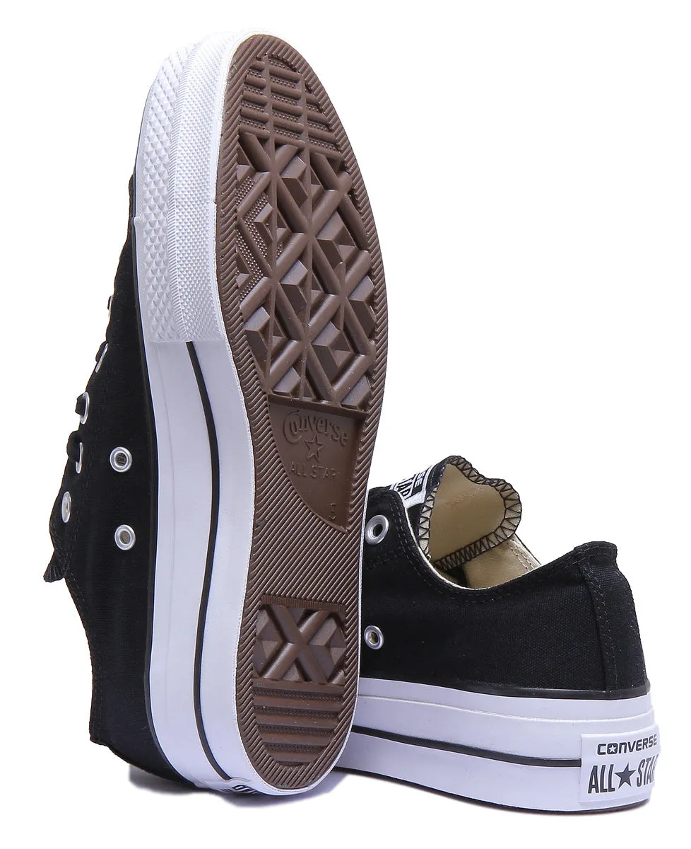 Converse 560250C CT All Star Low Platform Trainer in Schwarz Weiß für Damen Schuhe Converse