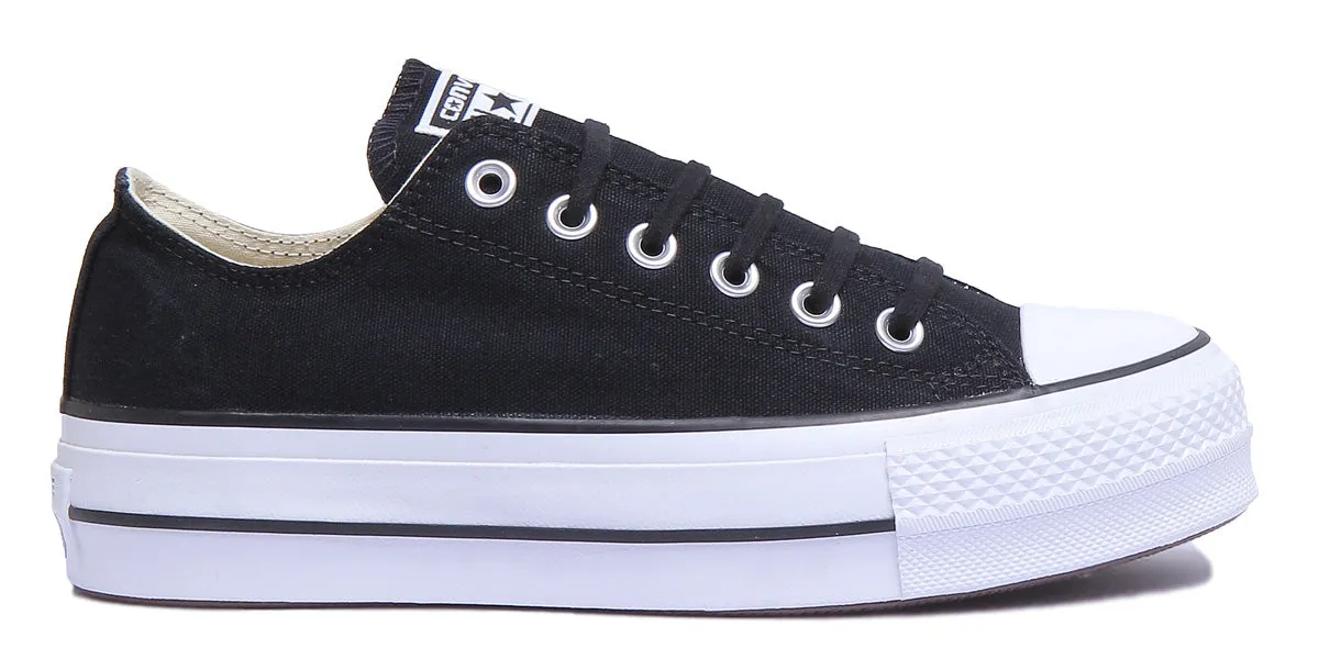 Converse 560250C CT All Star Low Platform Trainer in Schwarz Weiß für Damen Schuhe Converse