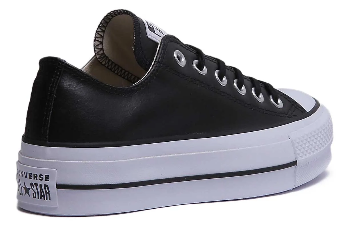 Converse 561681C CT All Star Low Platform Trainer in Schwarz Weiß für Damen Schuhe Converse