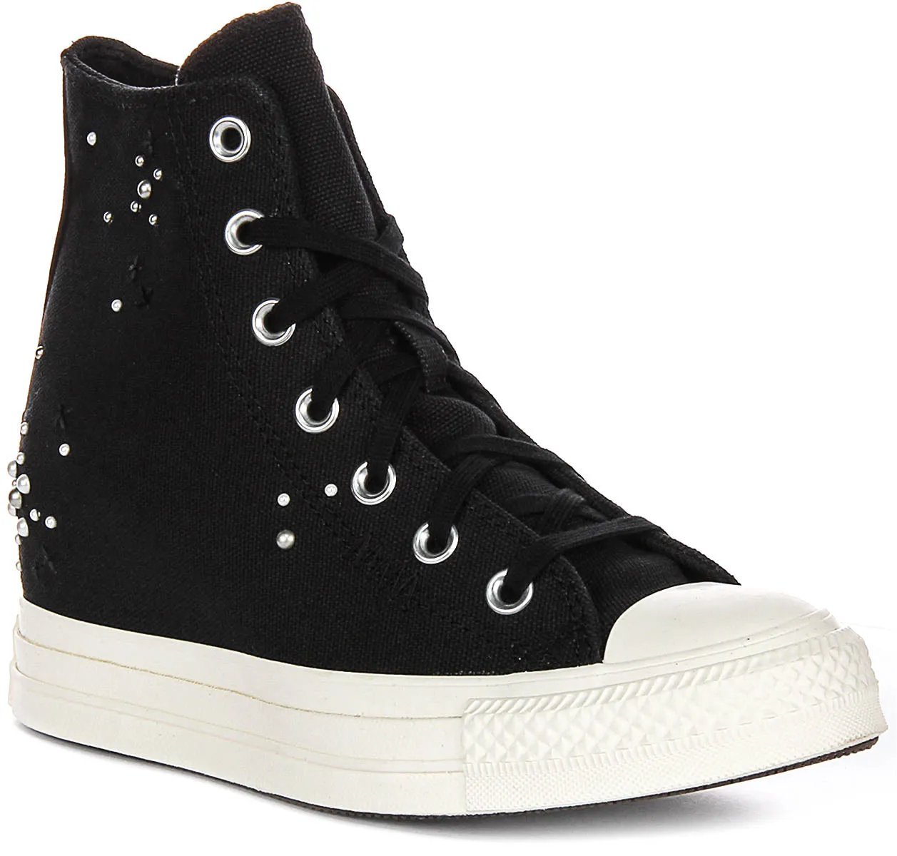Converse All Star Keilabsatz A12514C in Schwarz Weiß Schuhe Converse