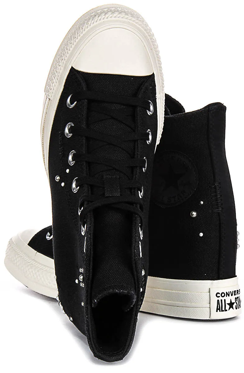 Converse All Star Keilabsatz A12514C in Schwarz Weiß Schuhe Converse