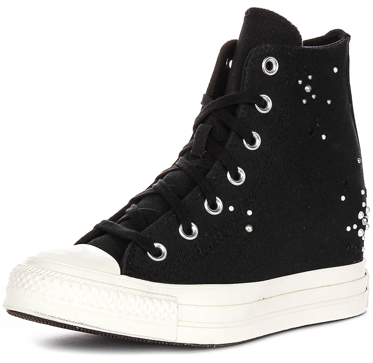 Converse All Star Keilabsatz A12514C in Schwarz Weiß Schuhe Converse
