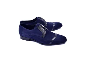 Corrente 2432 Wildleder Schnürschuhe - Marineblau