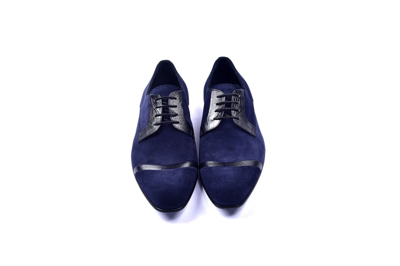 Corrente 2432 Wildleder Schnürschuhe - Marineblau