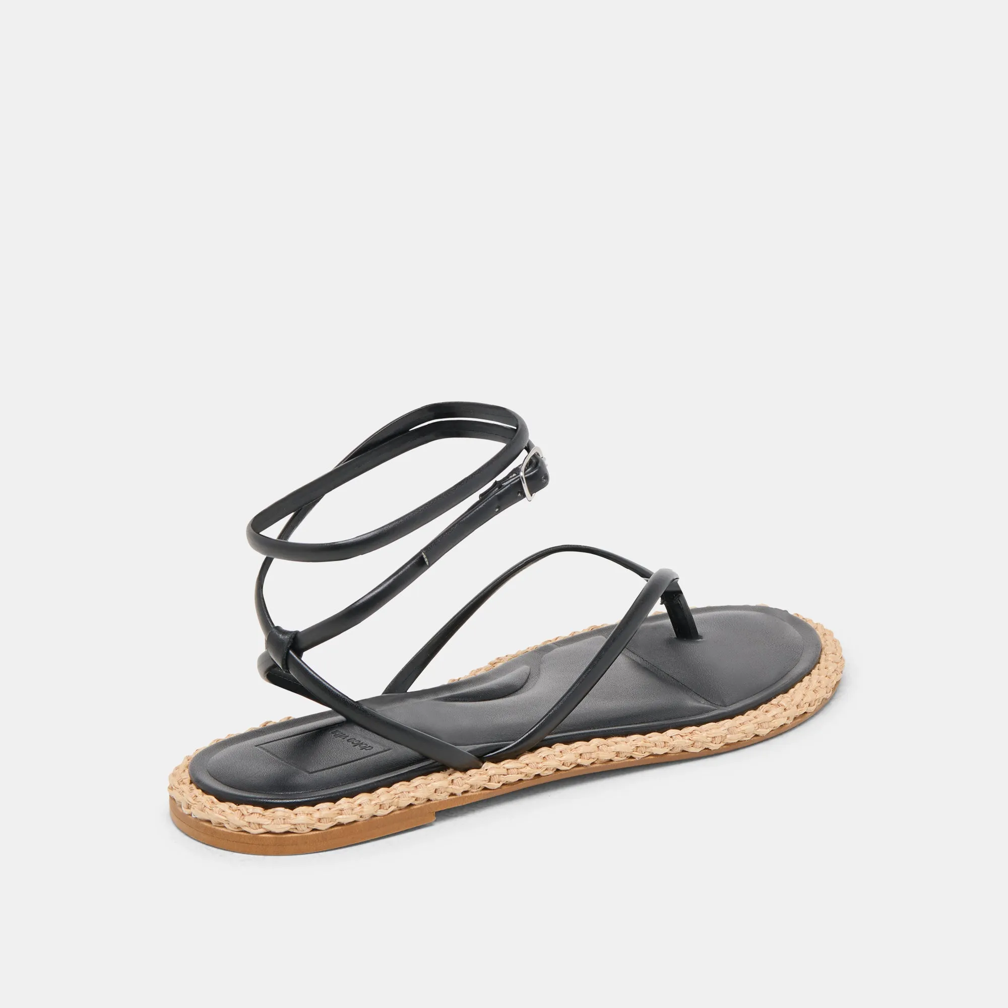 COVE SANDALETTEN AUS SCHWARZEM LEDER