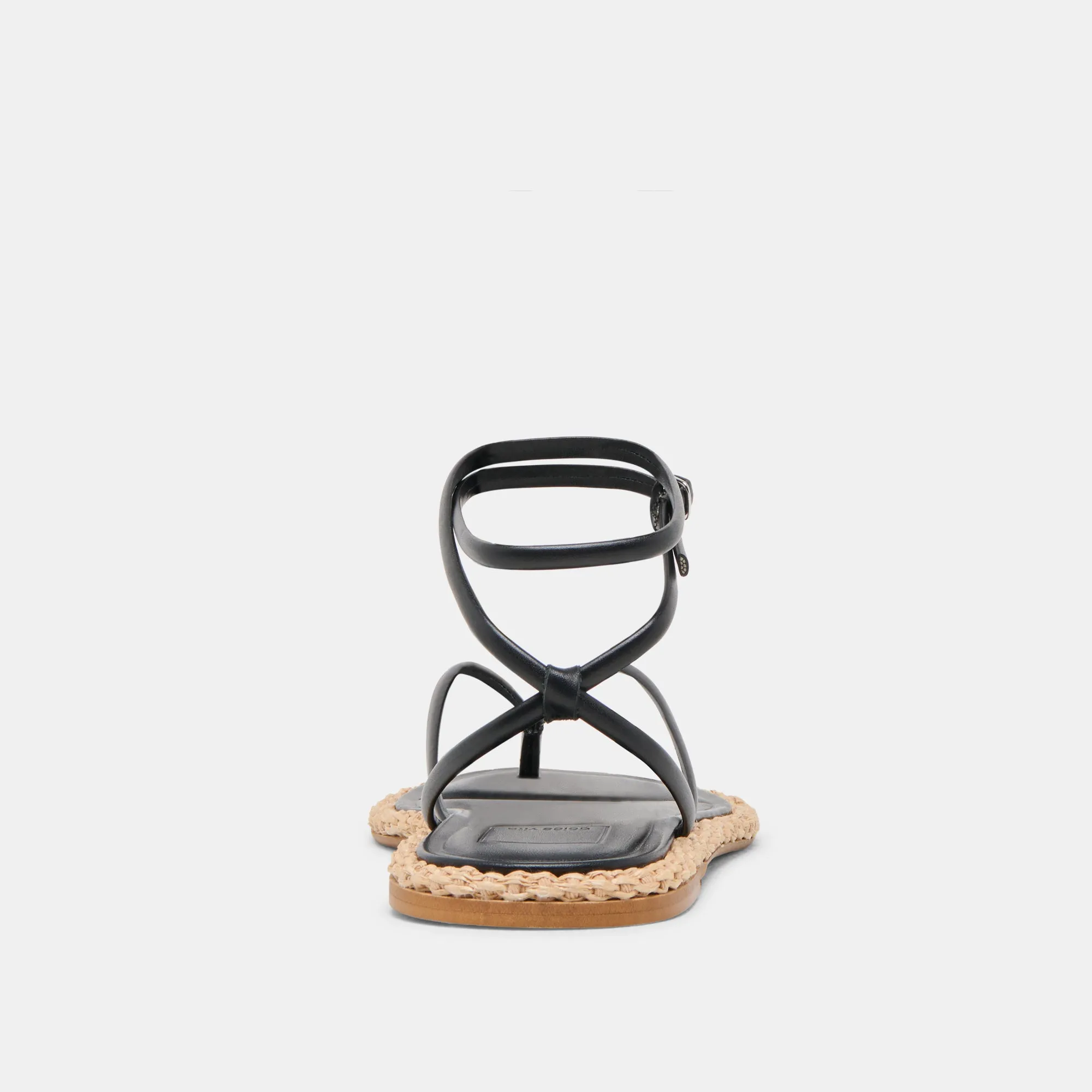 COVE SANDALETTEN AUS SCHWARZEM LEDER