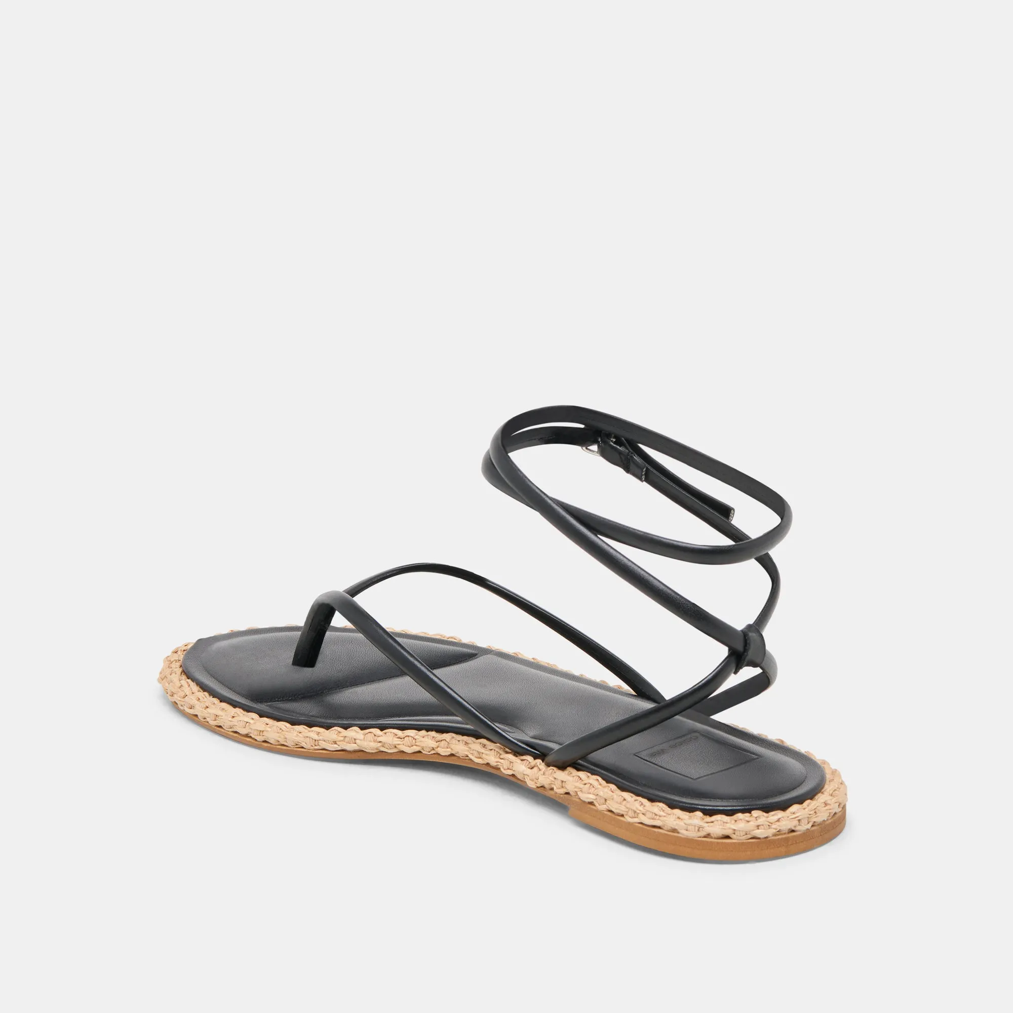 COVE SANDALETTEN AUS SCHWARZEM LEDER