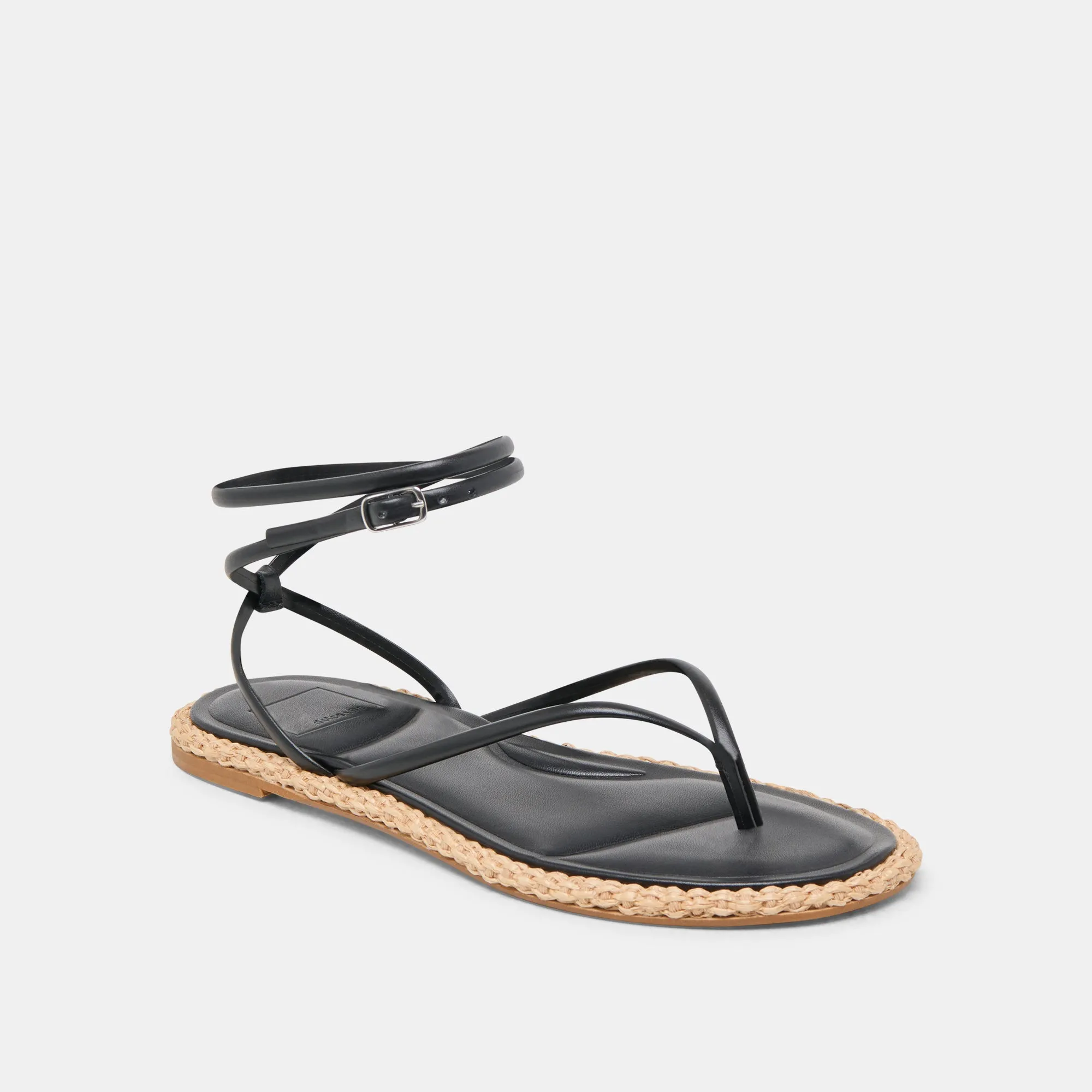 COVE SANDALETTEN AUS SCHWARZEM LEDER