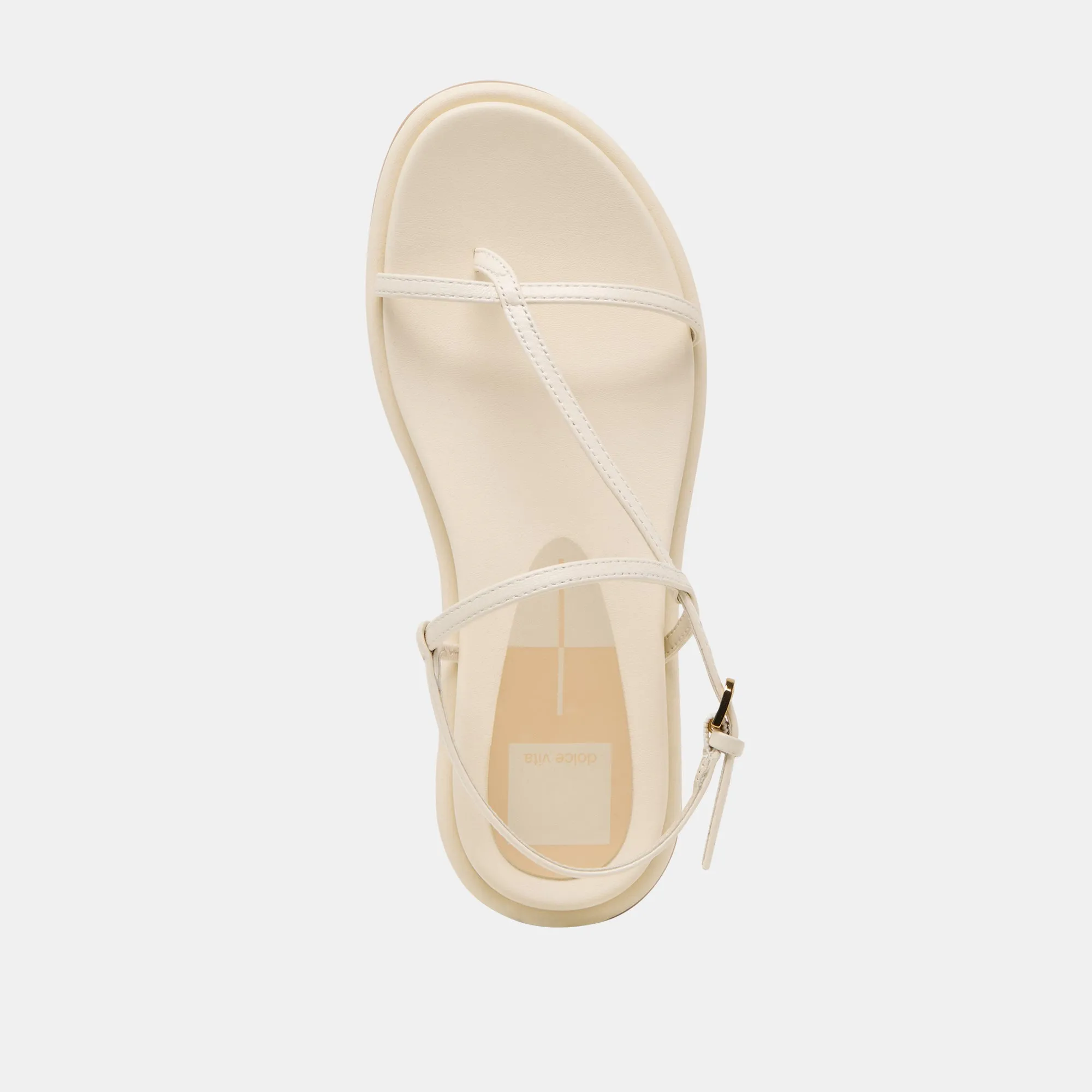 DALLEN SANDALEN IN OFF-WHITE LEDER