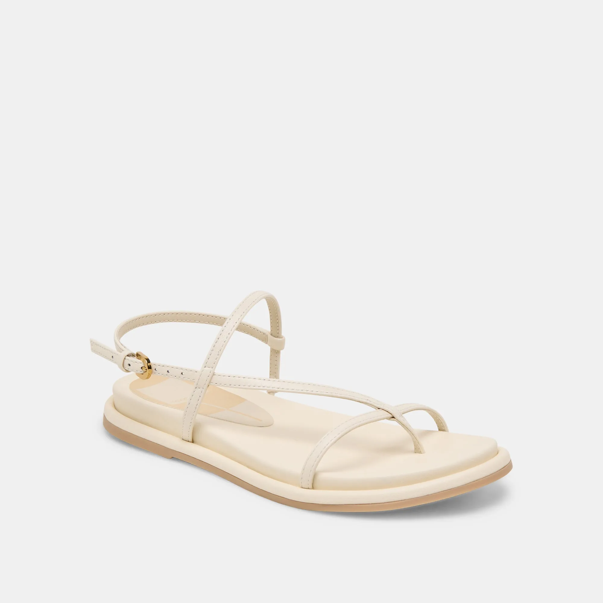 DALLEN SANDALEN IN OFF-WHITE LEDER